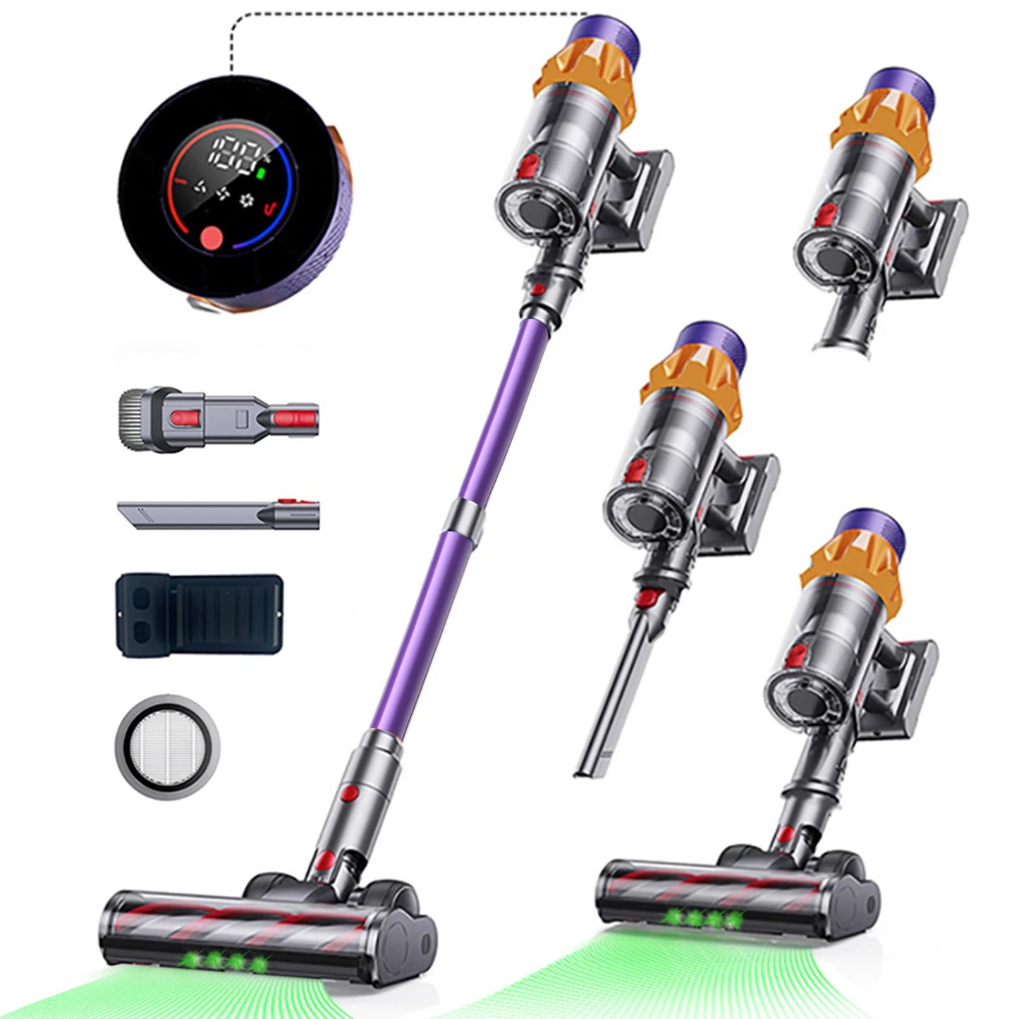 Blossom Cordless Vacuum Cleaner 650W 55000Pa Brushless Motor Handheld