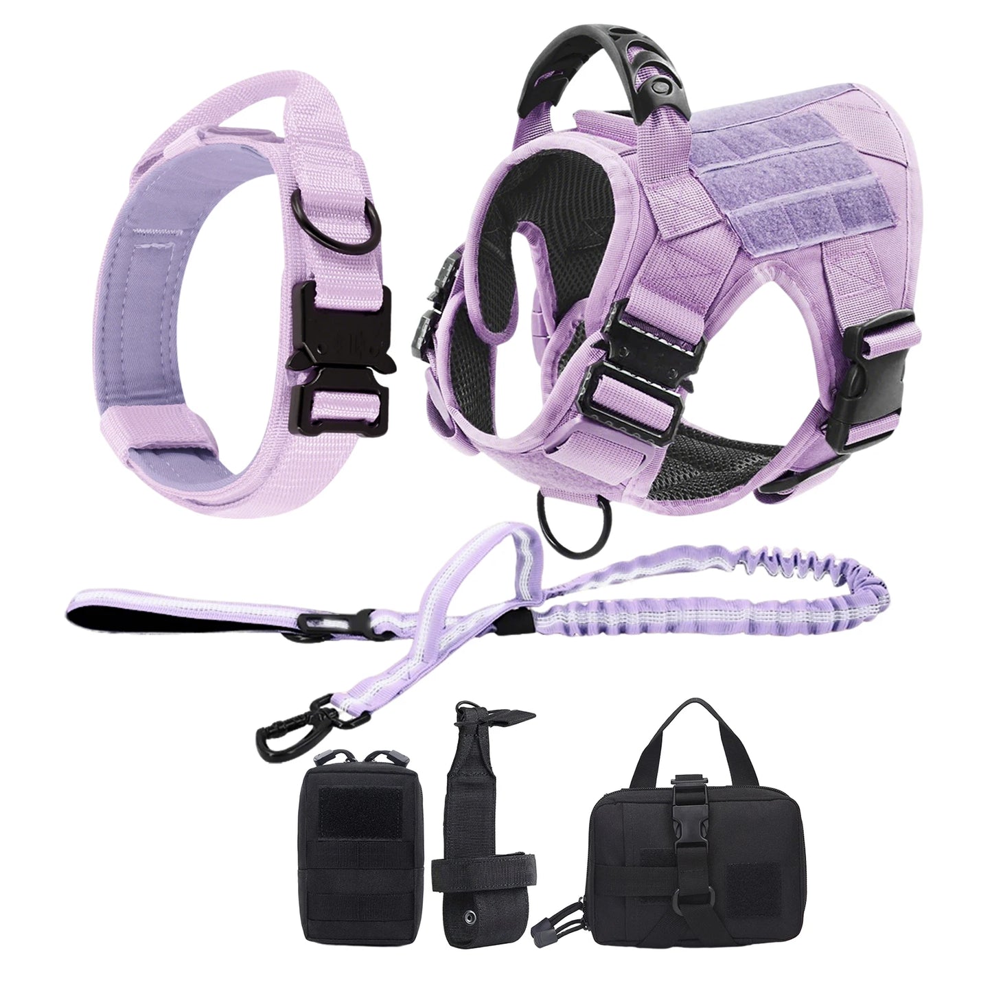 PETRAVEL Military Camouflage Dog Harness Leash