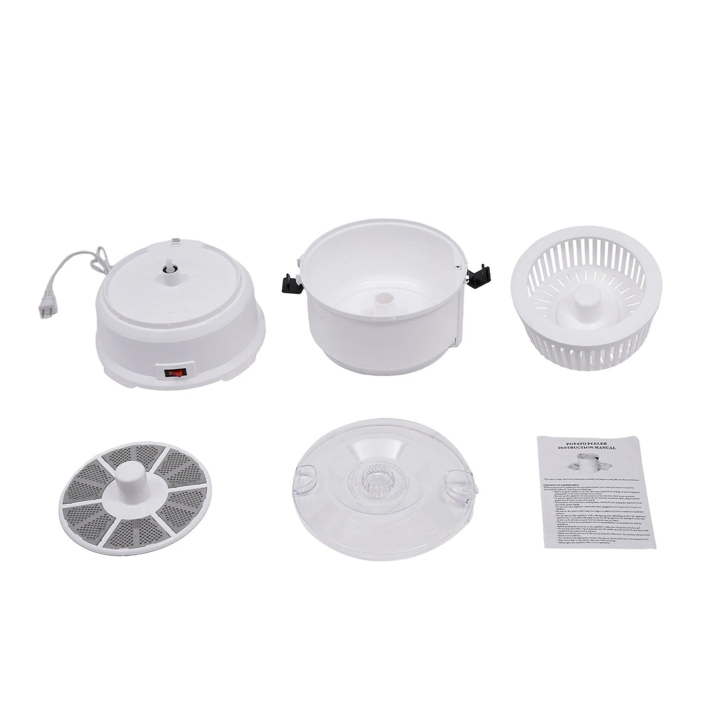 85W Electric Potato Peeler Automatic Spinner For Kitchens
