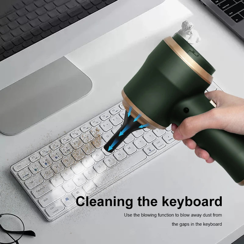 ABS Car Vacuum Cleaner Portable Battery Powered HEPA Filter