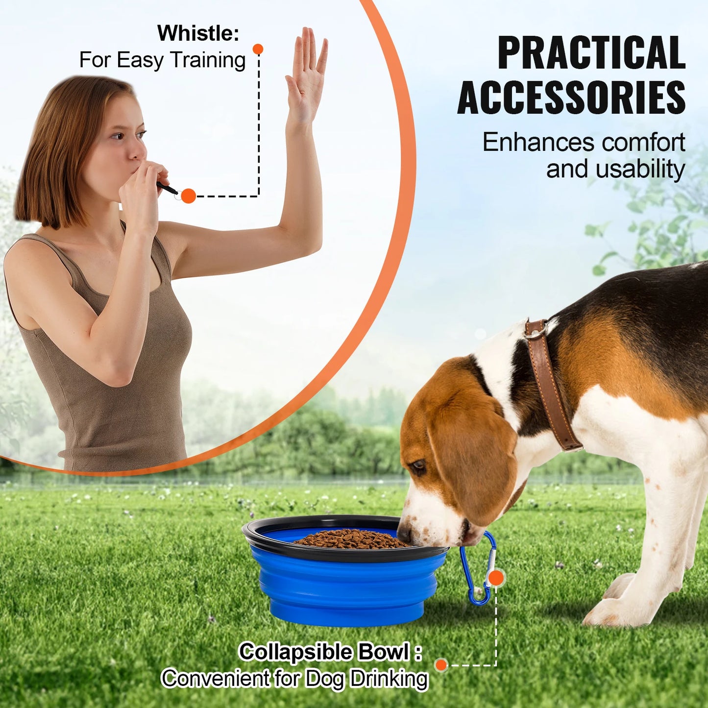 SucceBuy Dog Agility Training Equipment 4 Piece Set With Adjustable Hurdles