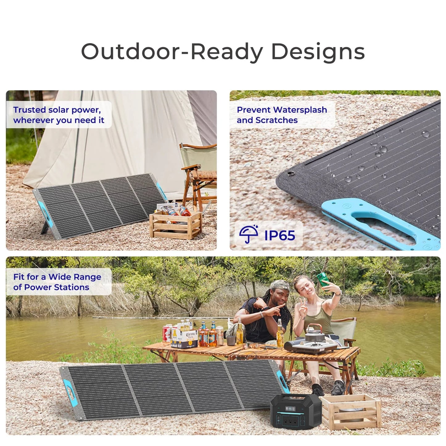 Renogy 200W Portable Solar Panel IP65 Foldable For RV