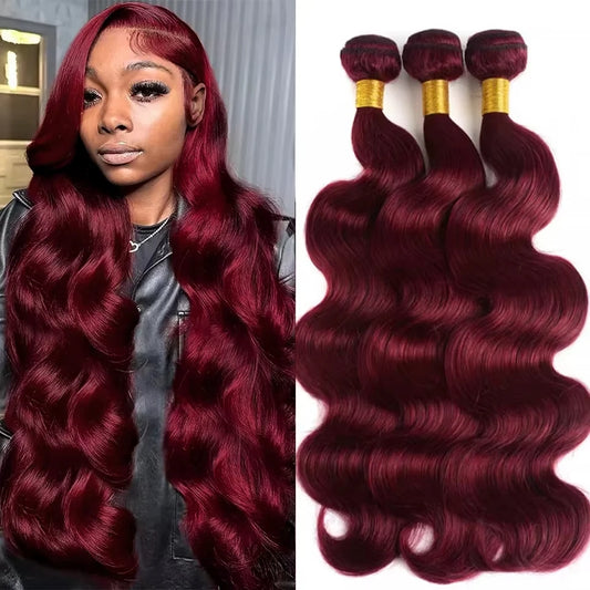 Luckathy Brazilian Virgin Hair Weave Extensions 1/3/4 Bundles