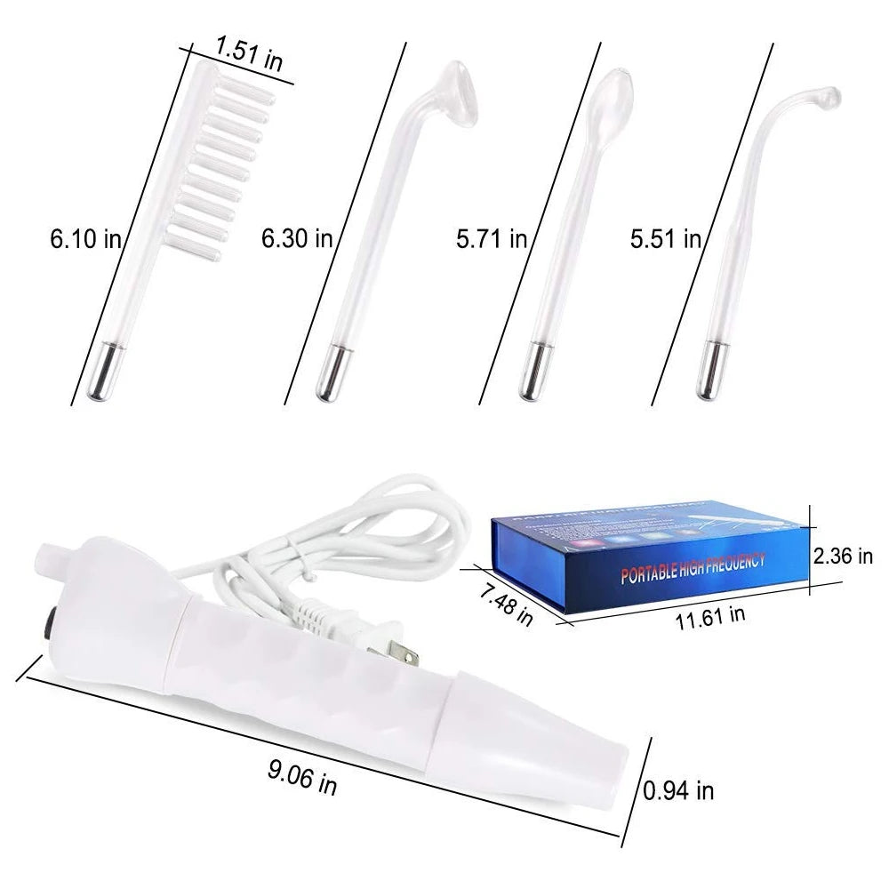 AOKO 4in1 High Frequency Facial Wand For Skin Acne Wrinkles
