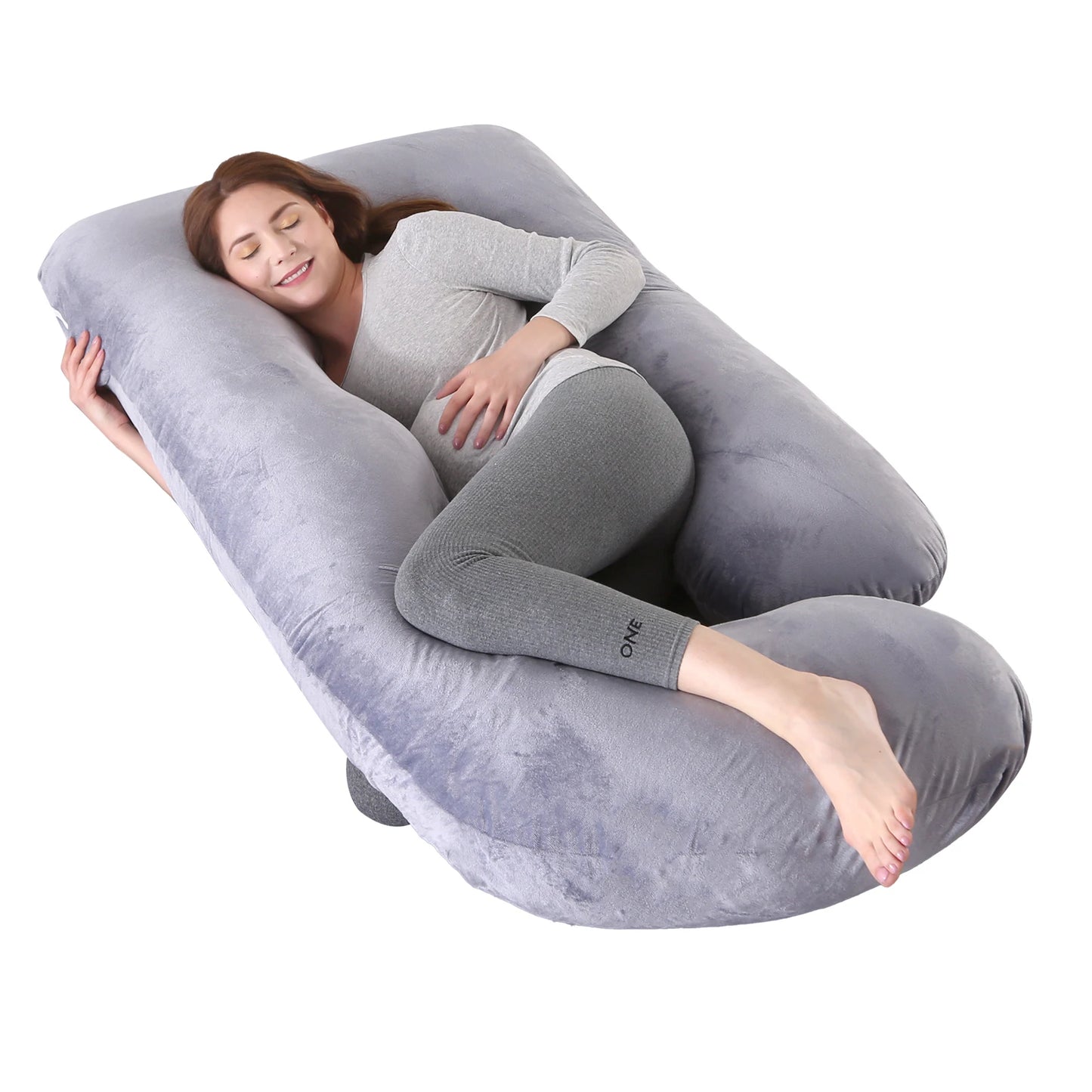 G Shaped Full Body Maternity Pillow With Removable Cover Pregnancy
