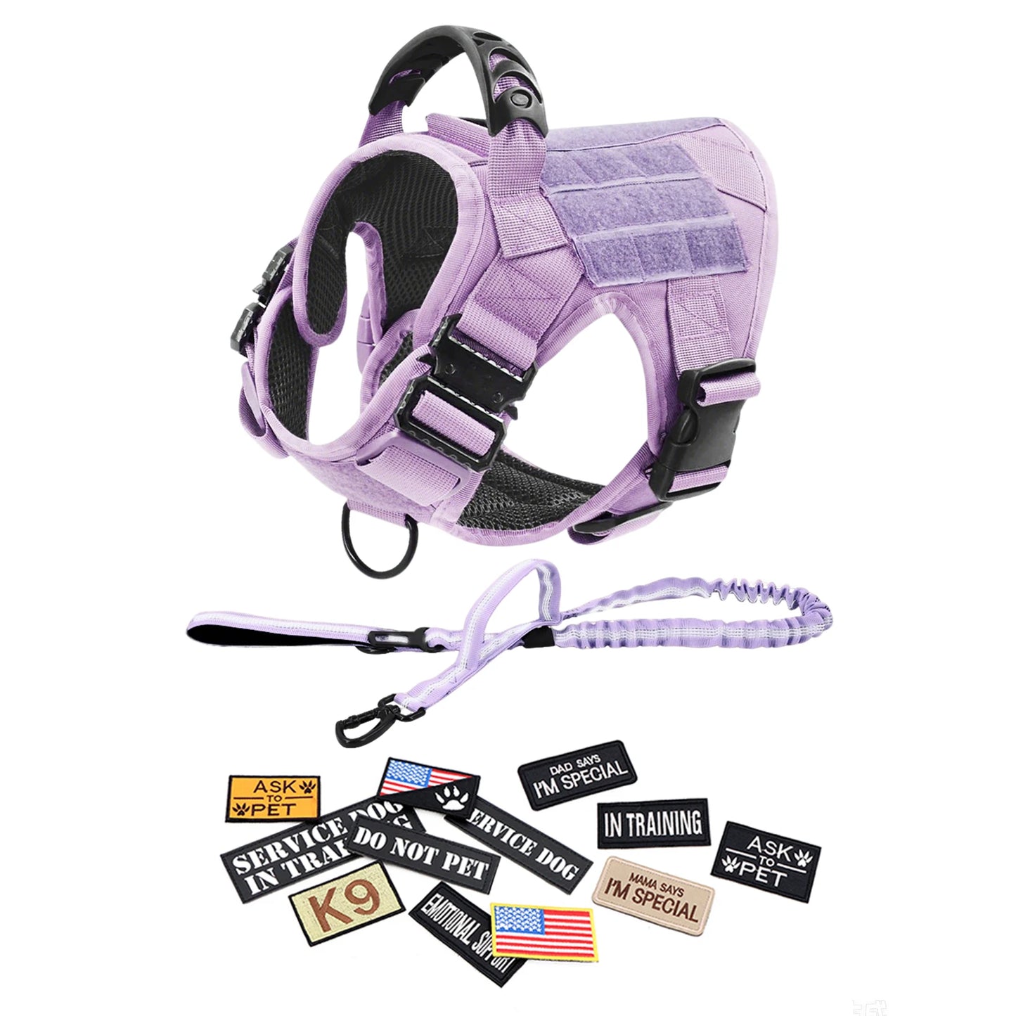 PETRAVEL Military Camouflage Dog Harness Leash