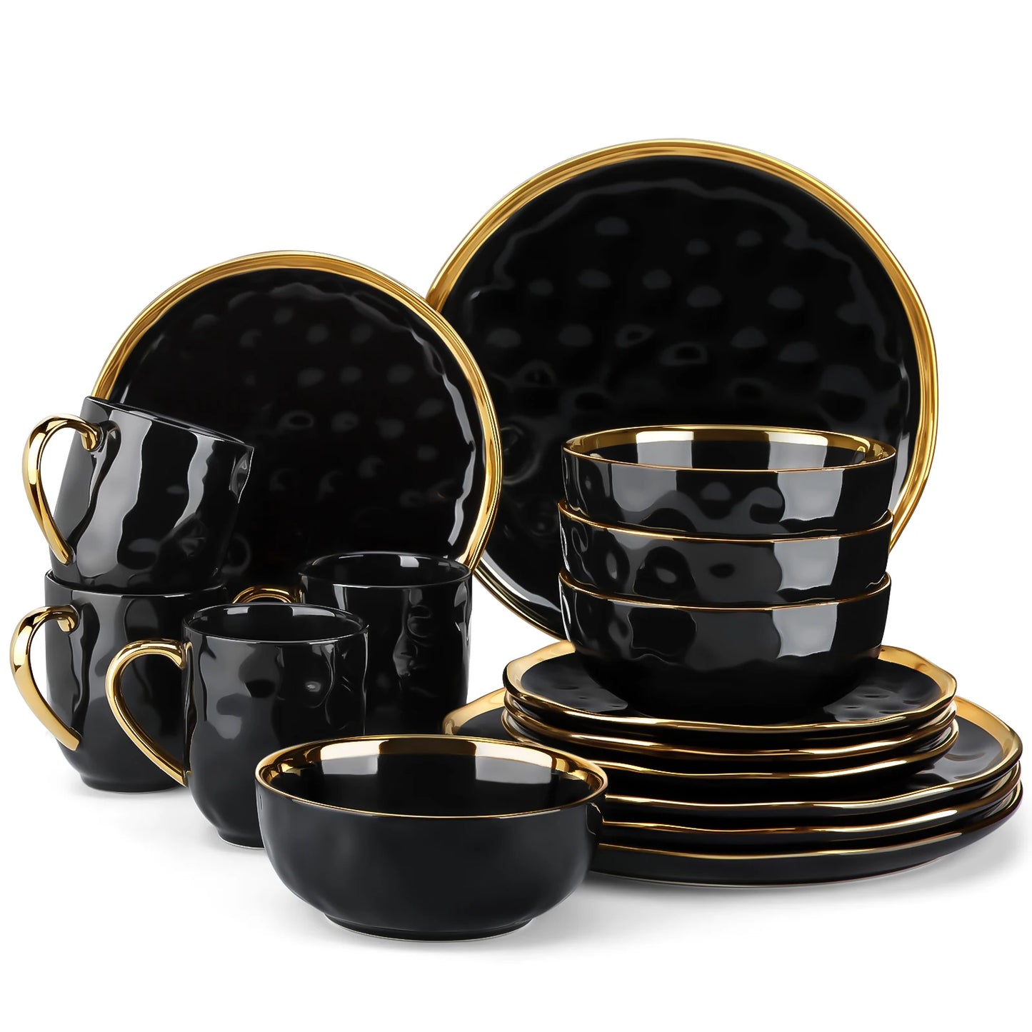 MALACASA Ceramic Dinnerware Set