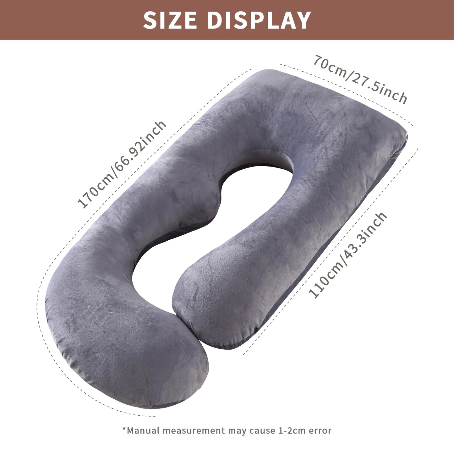G Shaped Full Body Maternity Pillow With Removable Cover Pregnancy