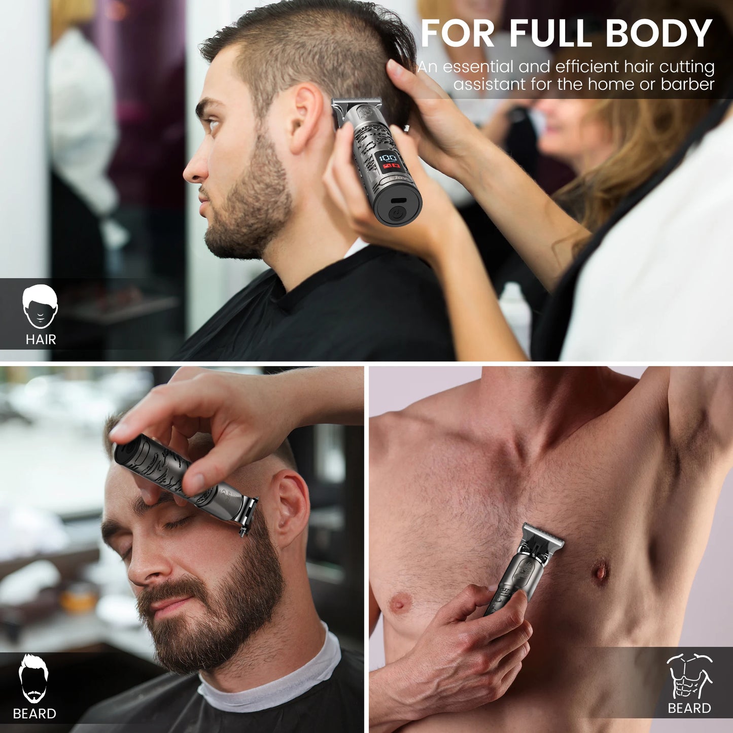 Sejoy Electric Shaver For Men Rechargeable 3D Floating Cutter Head