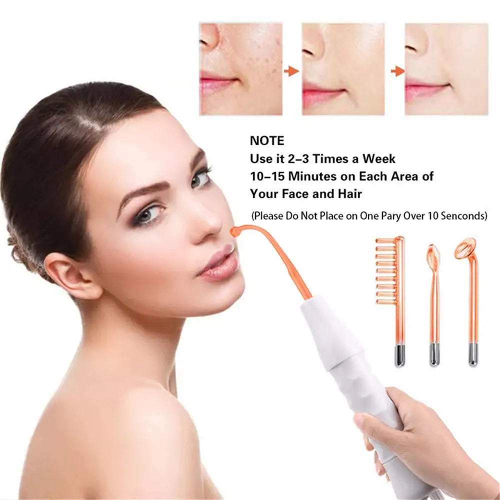 AOKO 4in1 High Frequency Facial Wand For Skin Acne Wrinkles