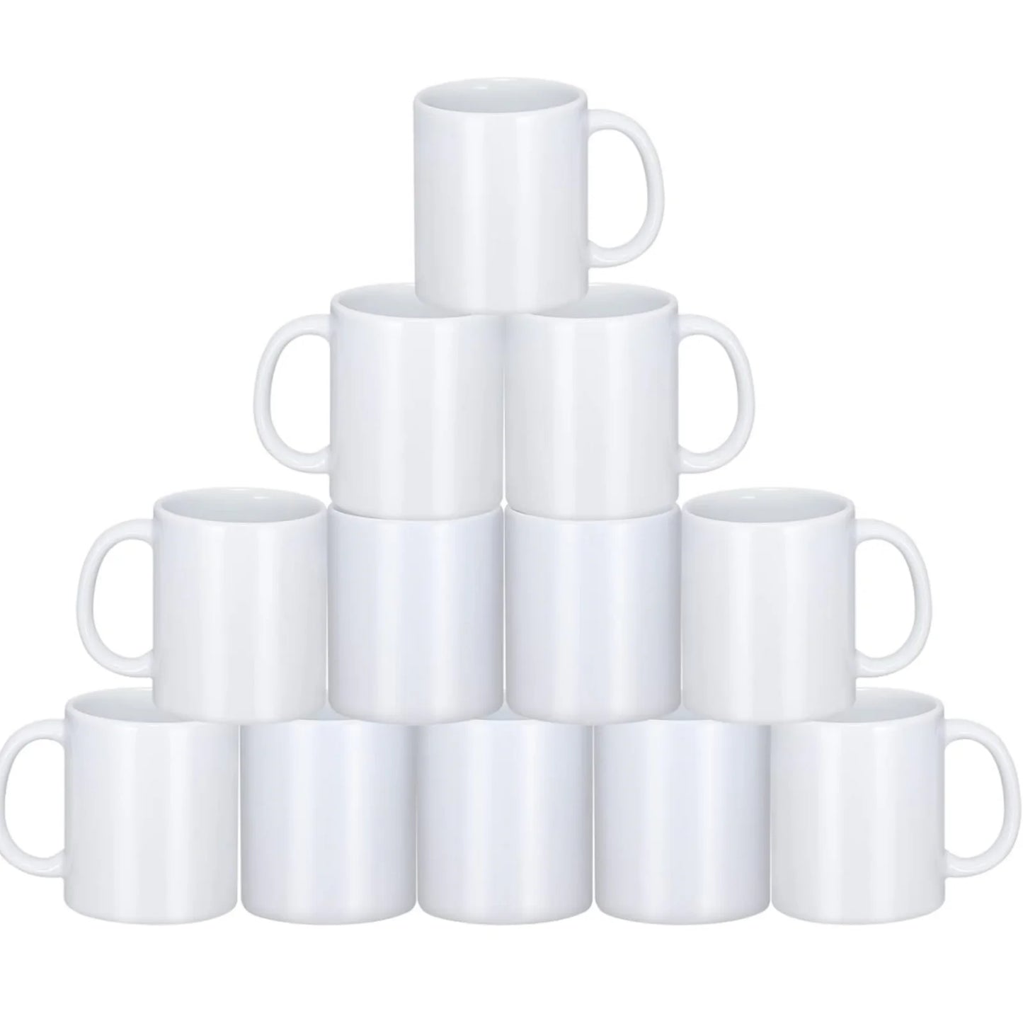 Sublimation Mugs Blank Ceramic Cups Bulk Pack Set Of 12