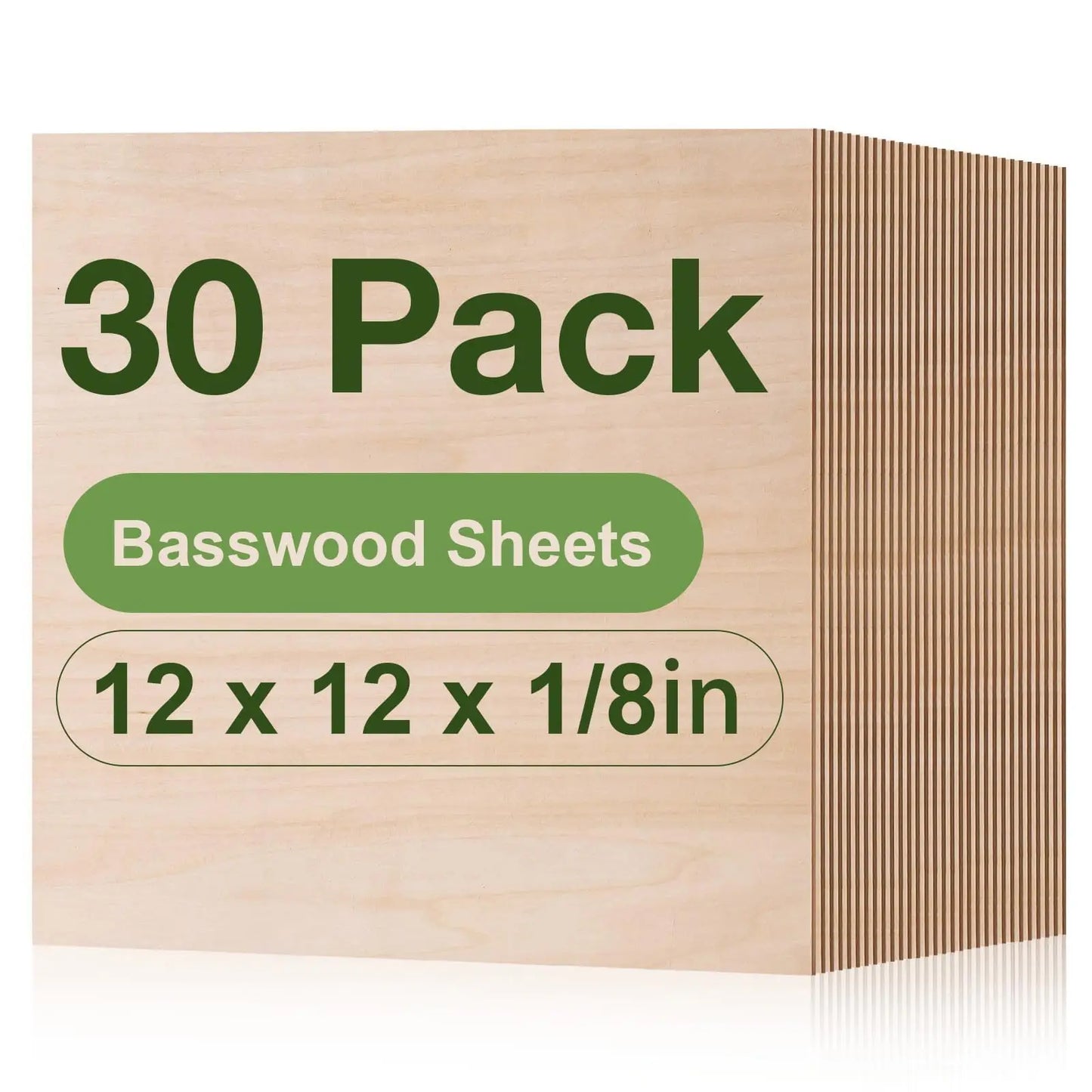 Unfinished Basswood Plywood Sheets for Crafts Pyrography and DIY Art