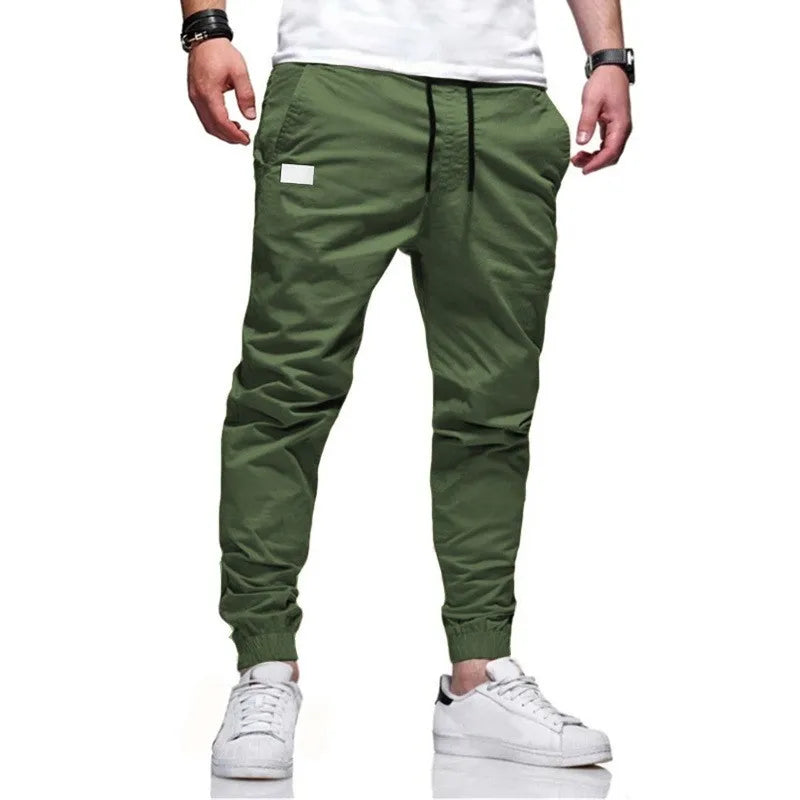 Men's Casual Jogger Cargo Sweatpants With Multi Pocket Design