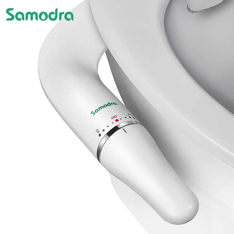 SAMODRA Ultra Slim Bidet Seat Attachment With Adjustable Water Pressure