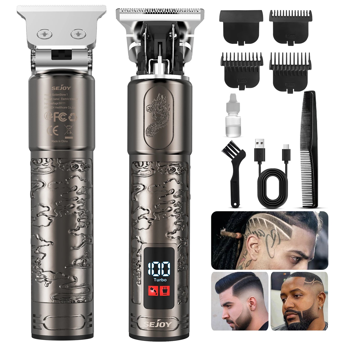 Sejoy Electric Shaver For Men Rechargeable 3D Floating Cutter Head