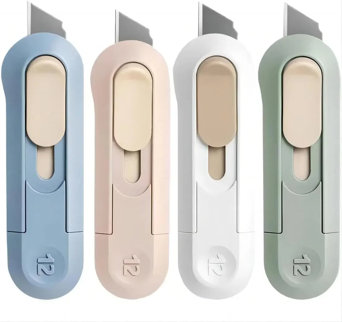Portable Box Cutter Retractable Knife For Office And Crafts