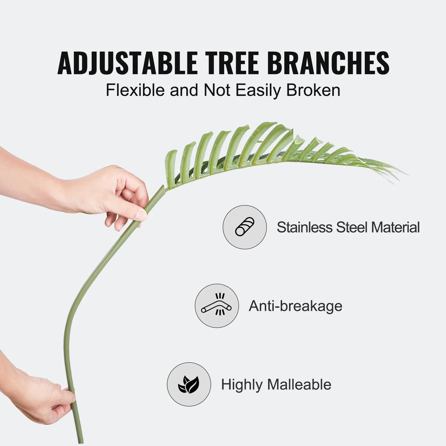 Artificial Palm Tree Faux Plant With Anti Tip Protection