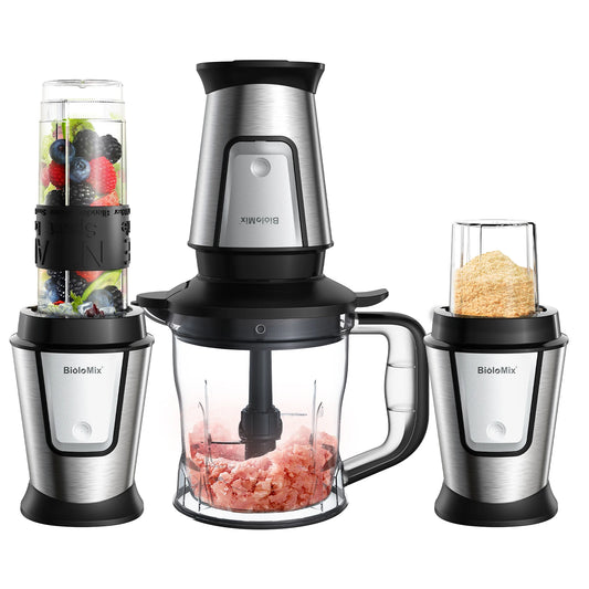 Biolomix 3 In 1 700W Juicer Blender Food Processor Chopper