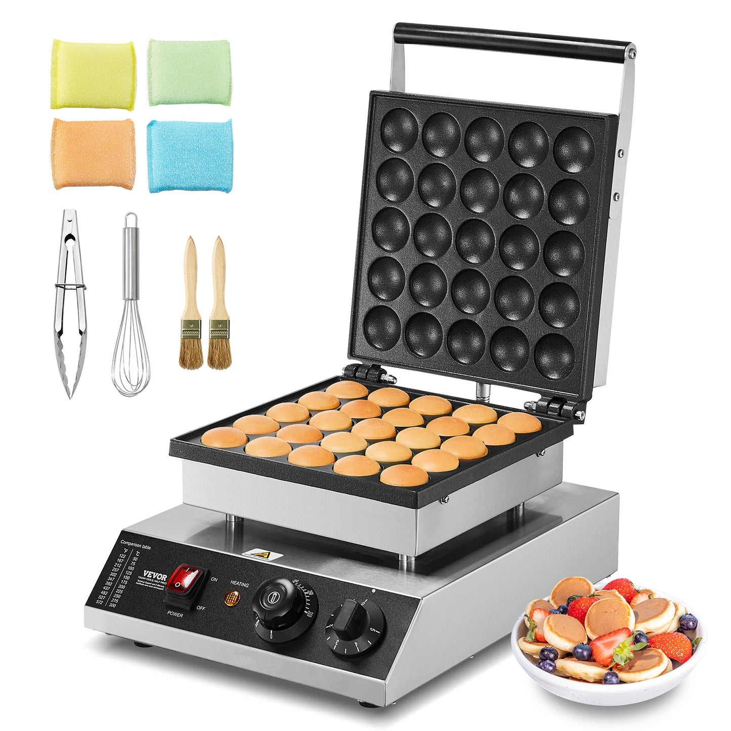 SucceBuy Electric Waffle Maker 25 Piece Mini Pancake Dorayaki Machine