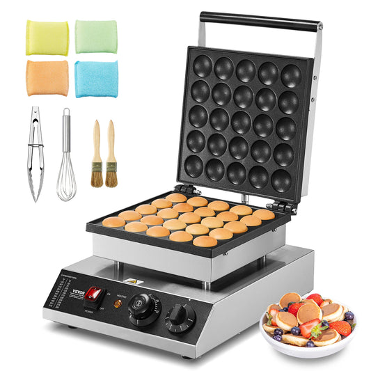 SucceBuy Electric Waffle Maker 25 Piece Mini Pancake Dorayaki Machine