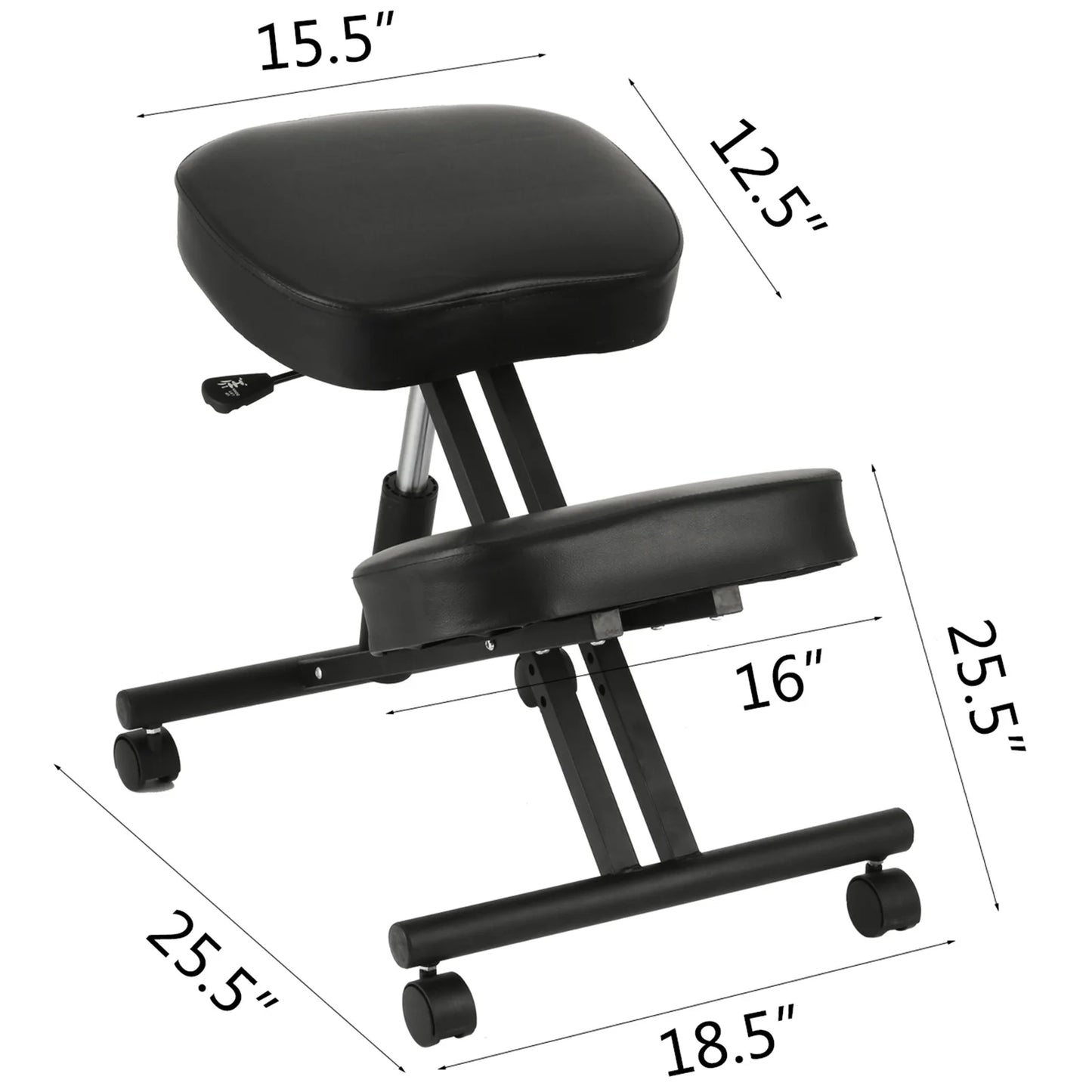 SucceBuy Ergonomic Kneeling Chair Stool With Thick Cushion For Posture