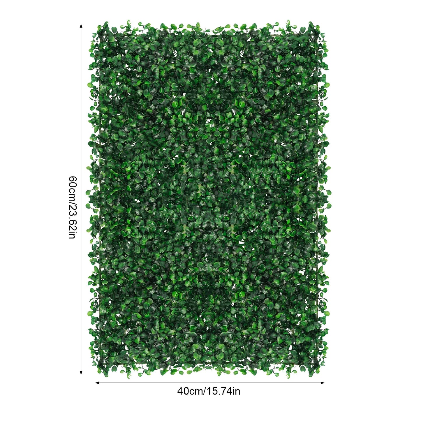 Artificial Grass Mat Panel PE Waterproof Wall Hedge Indoor Outdoor