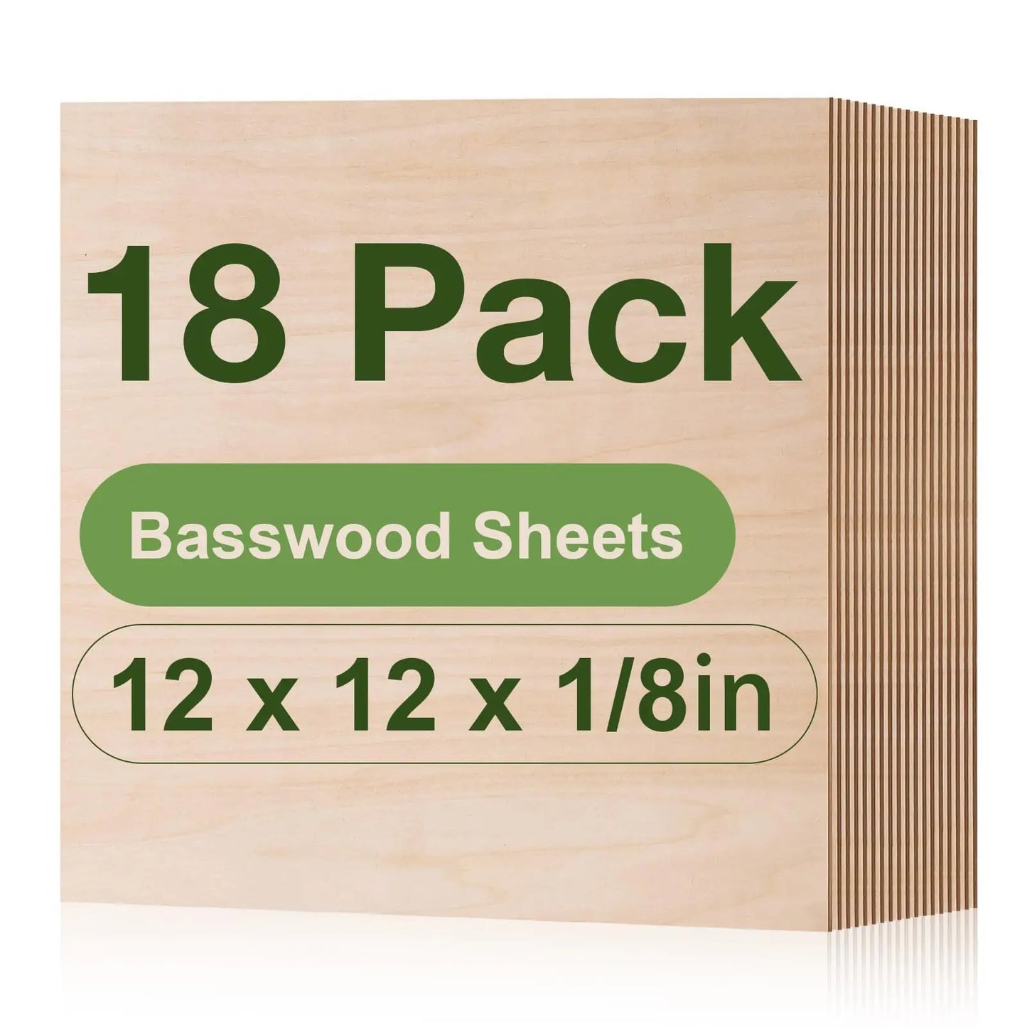 Unfinished Basswood Plywood Sheets for Crafts Pyrography and DIY Art