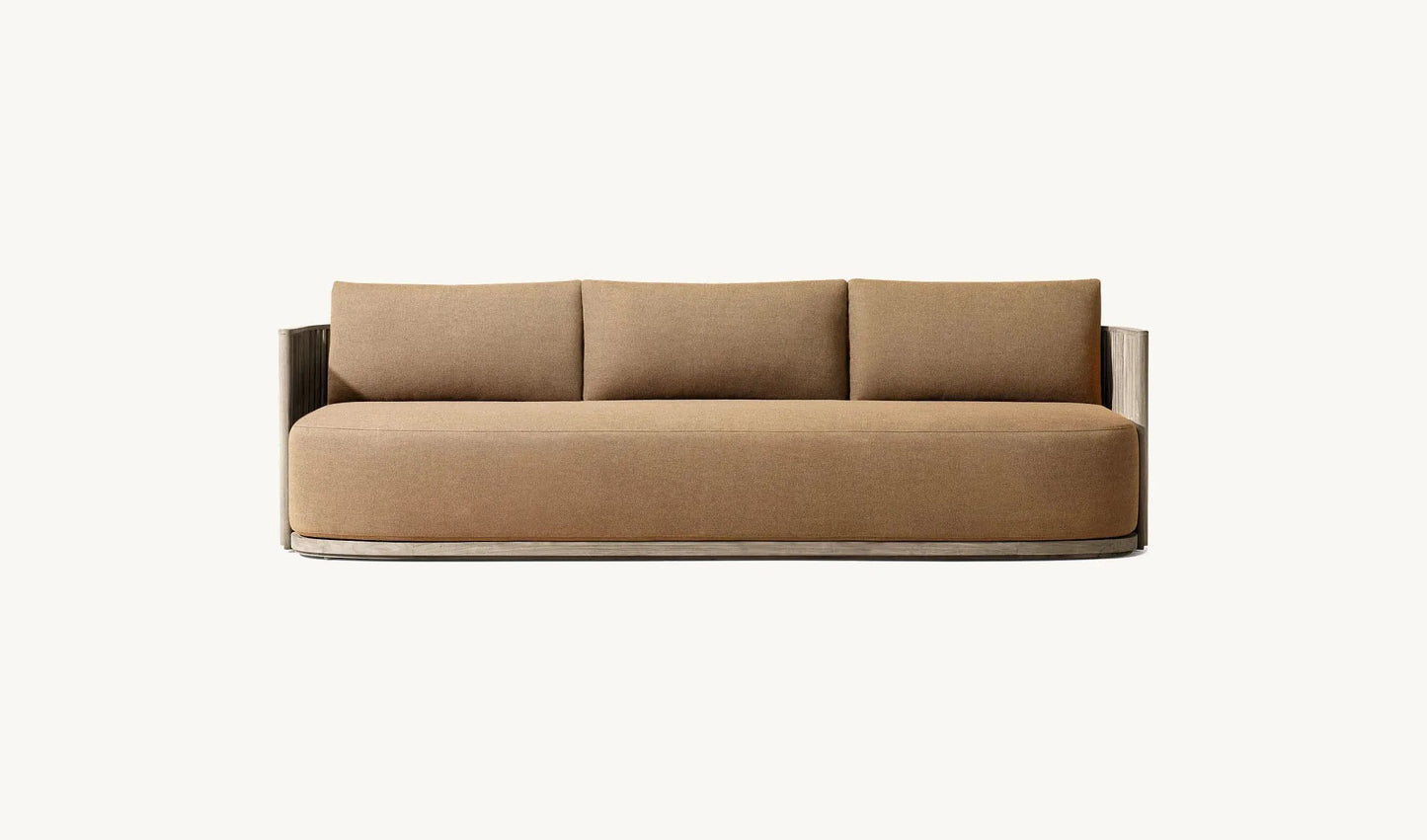 Teak Outdoor Sectional Sofa Set With Waterproof Cushions And Table