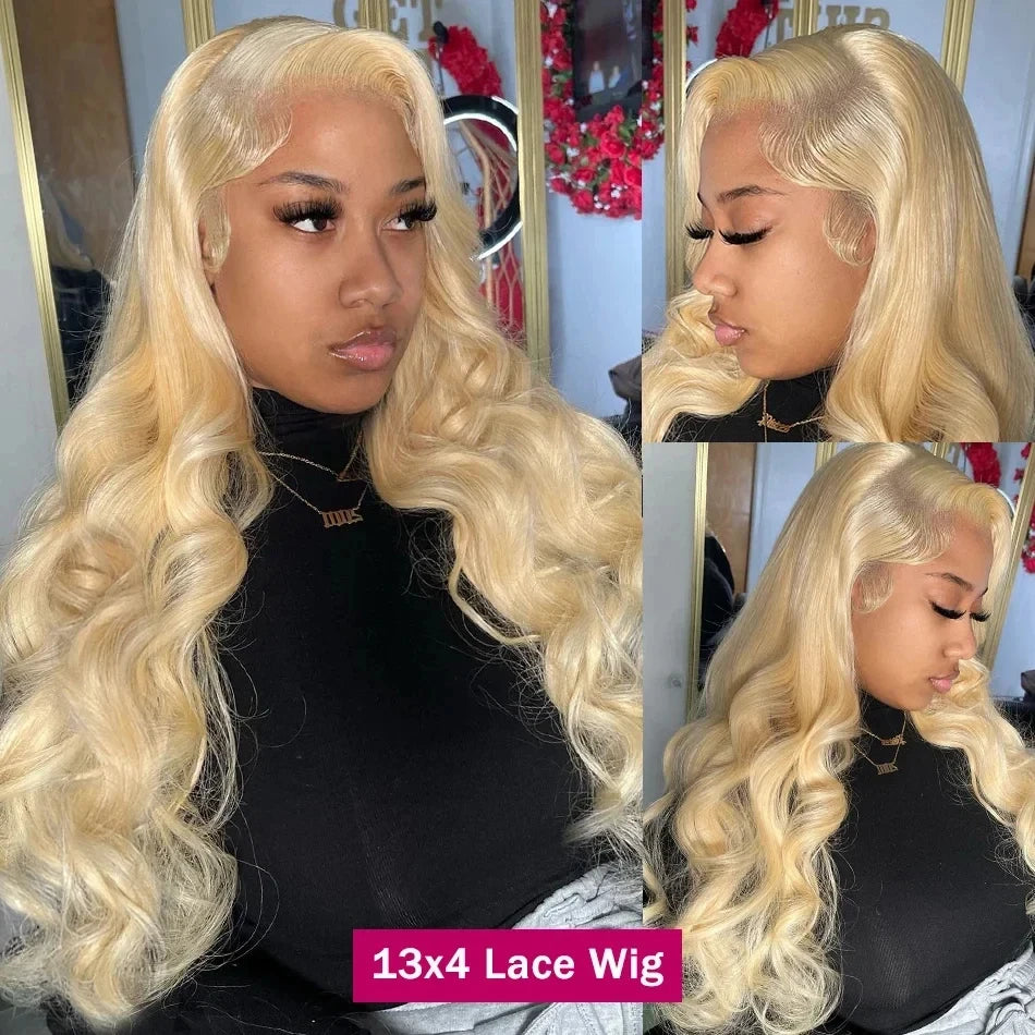 Wigogo Remy Brazilian Human Hair Lace Frontal Wig Body Wave