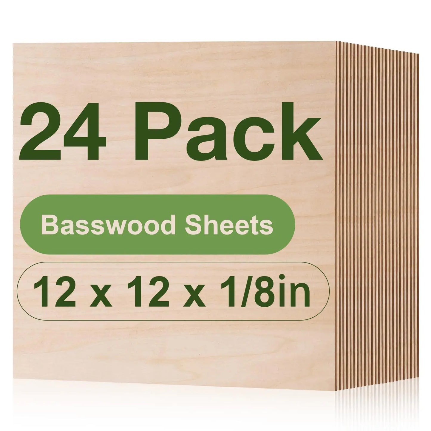 Unfinished Basswood Plywood Sheets for Crafts Pyrography and DIY Art