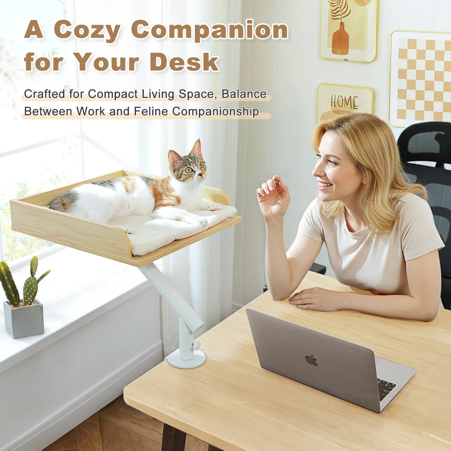 PAWZ Road Cat Desk Bed 360 Degree Rotatable Hammock
