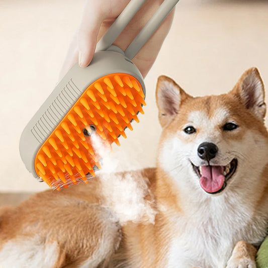 3 In 1 Electric Pet Grooming Brush With Water Spray For Cats And Dogs