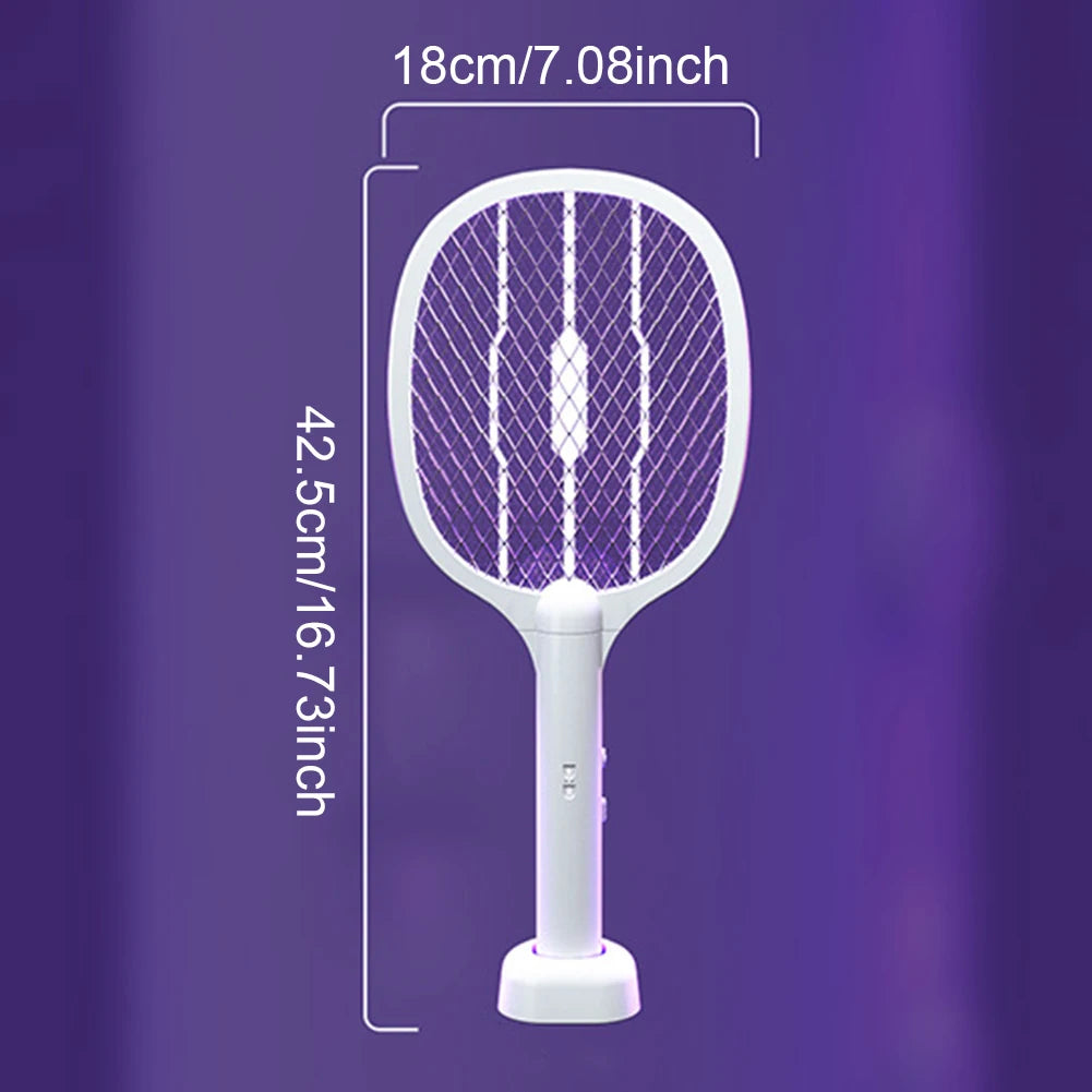 MOJOYCE 2in1 Electric Fly Swatter And Mosquito Trap Lamp Rechargeable