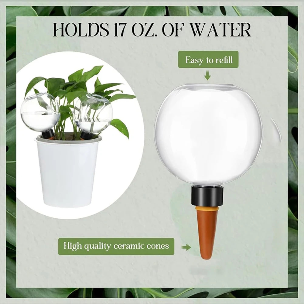 Plastic Automatic Plant Watering Globes 500ml Drip Irrigation Potted Plants