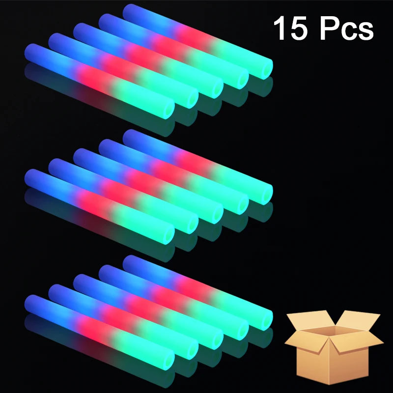 LED Foam Glow Sticks Bulk Party Lights For Wedding