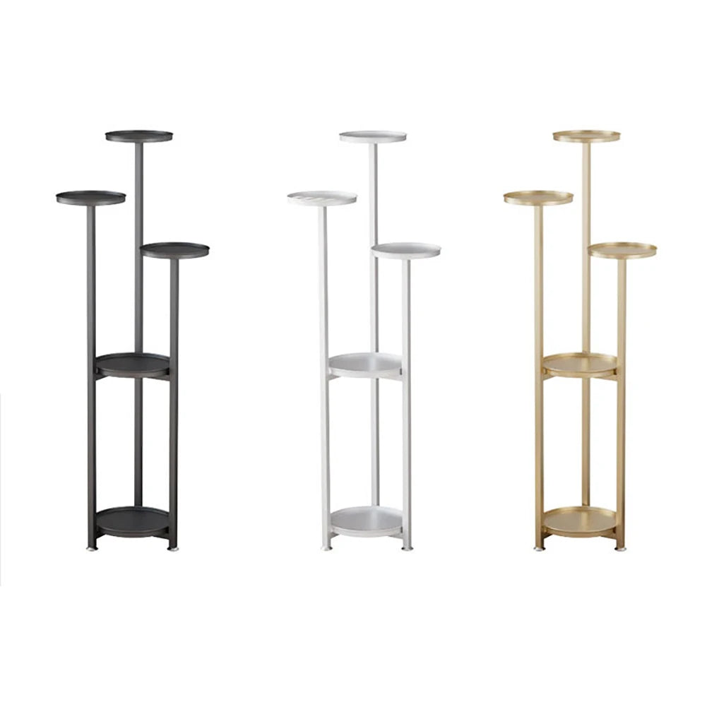 Twister.CK Five Tier Metal Plant Stand With Anti Slip Feet