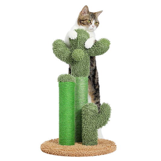 PAWZ Road Cactus Cat Scratcher Post With 3 Interactive Poles