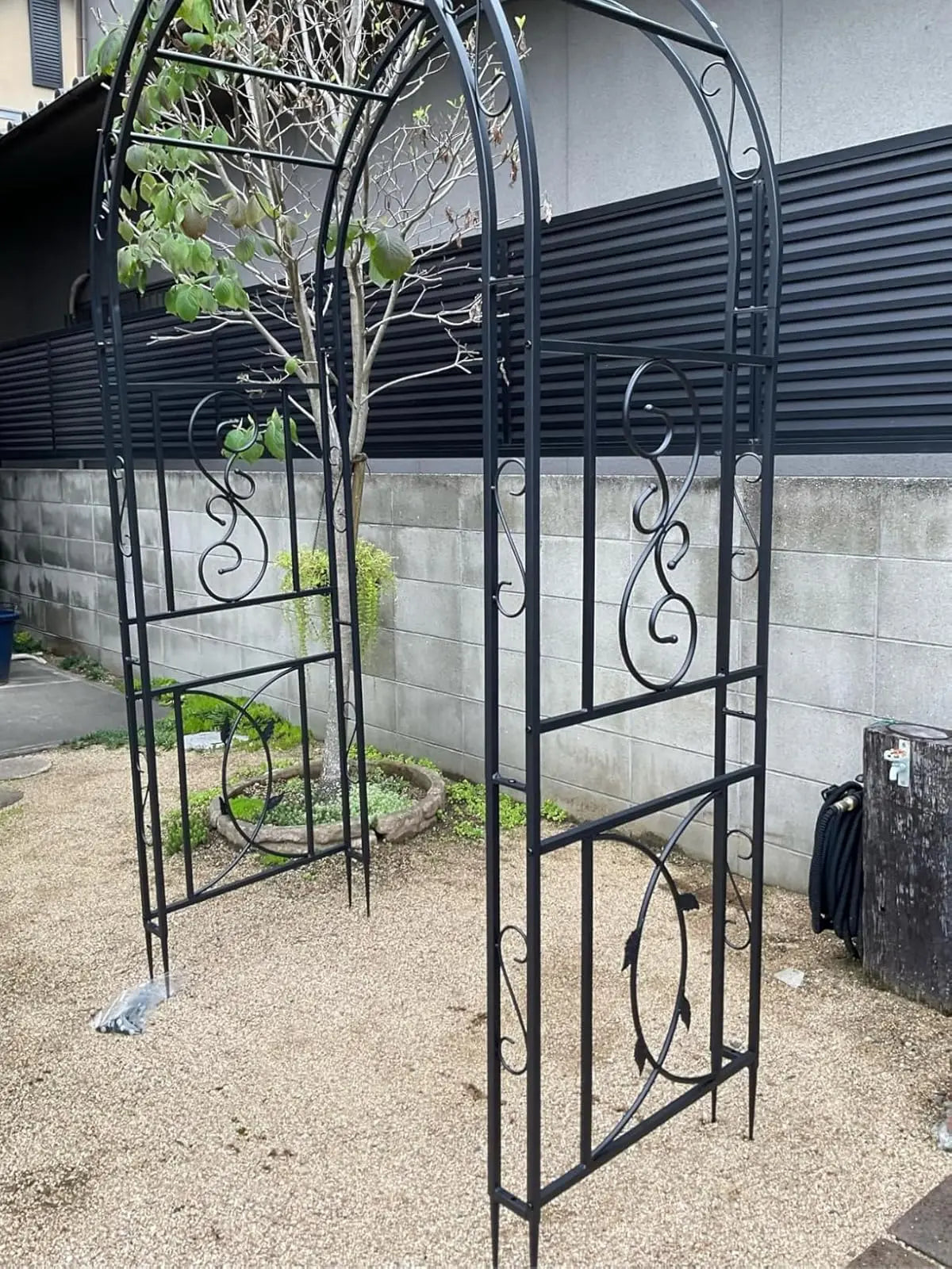 Heavy Duty Metal Garden Arbor Arch Trellis For Climbing Vines