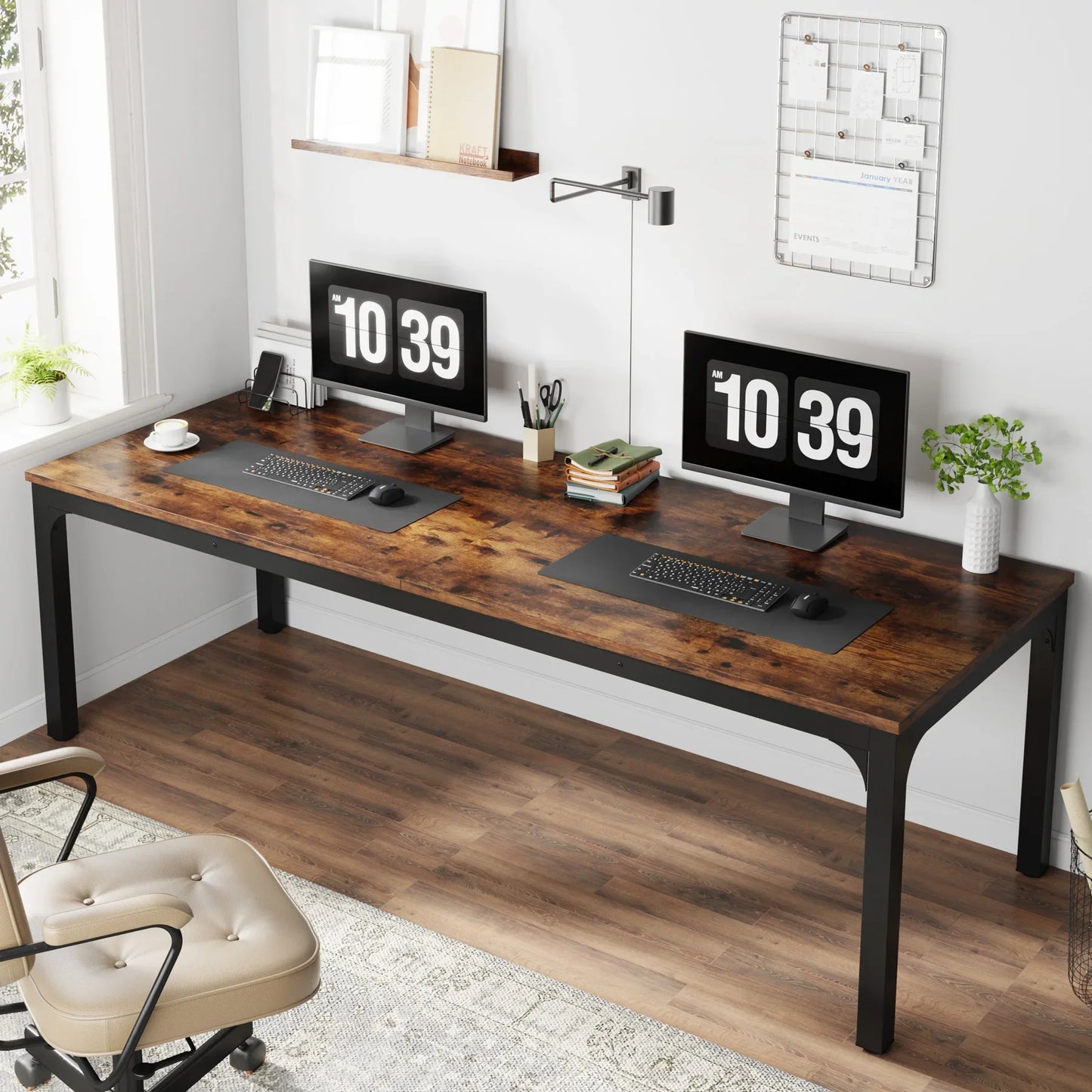 Tribesigns Wooden Computer Desk For Home Office Organization
