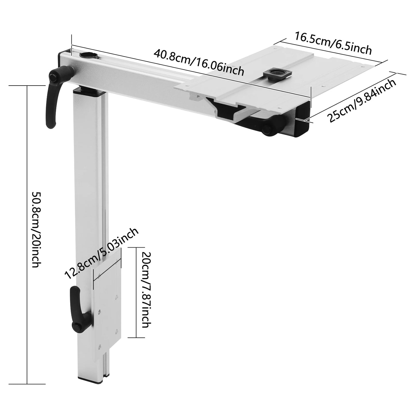 Bymaocar RV Telescopic Table Leg Heavy Duty Aluminum 360 Degree