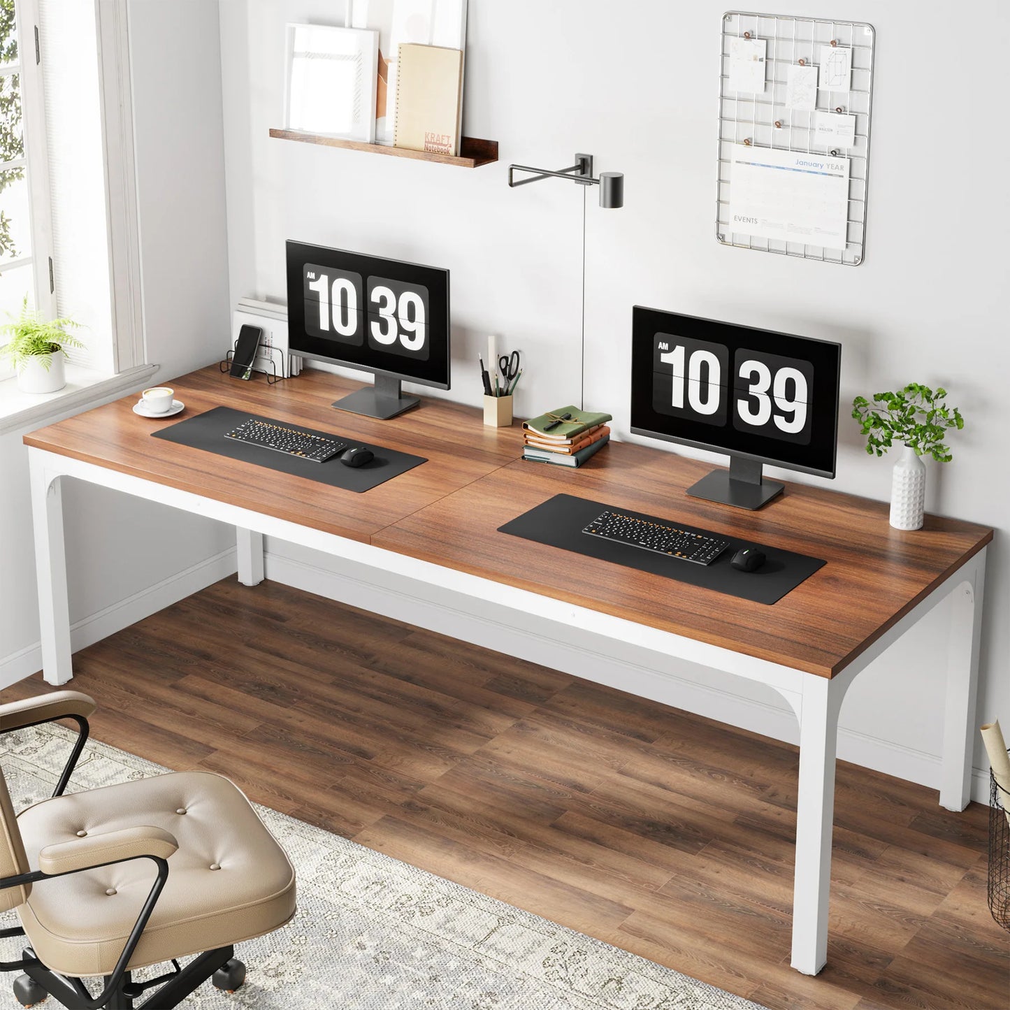 Tribesigns Wooden Computer Desk For Home Office Organization