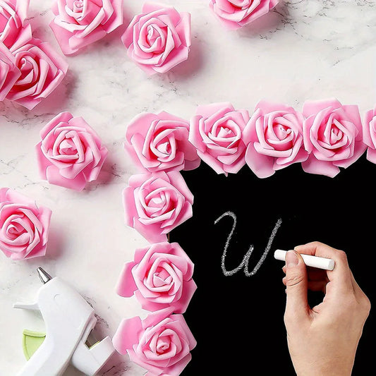 Artificial Rose Flower Heads Foam Roses for DIY Weddings