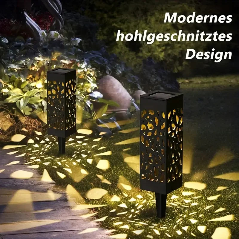 KEWEN 6-Pack Solar Powered LED Garden Stake Lights Waterproof