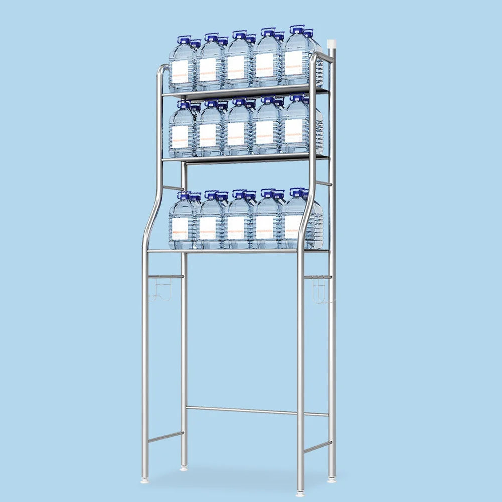 Studyset Over Toilet Storage Shelf Two Tier Freestanding Metal Organizer