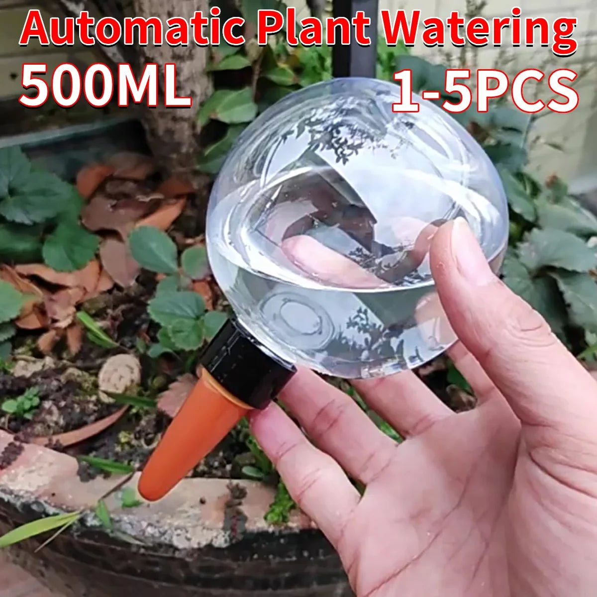 Plastic Automatic Plant Watering Globes 500ml Drip Irrigation Potted Plants
