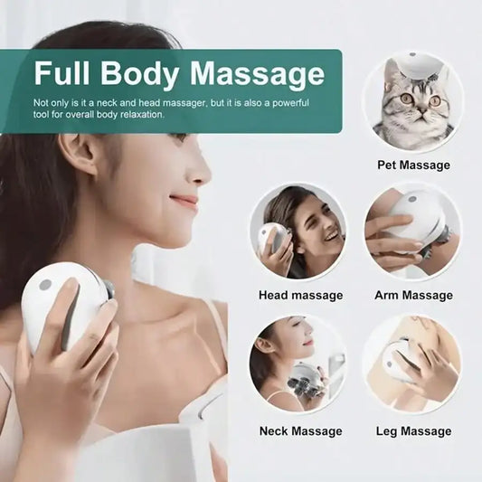 Portable Electric Scalp Massager With Detachable Claws And Three Modes