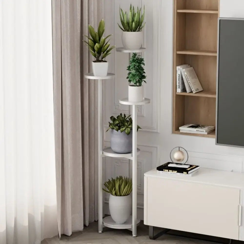 TWISTER.CK Tiered Metal Plant Stand 5-Tier Corner Planter Shelf
