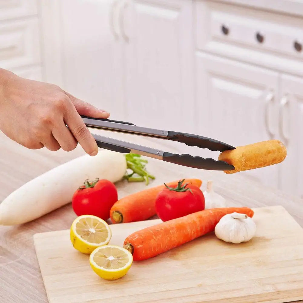 Shunmaii BBQ Grilling Tong Stainless Steel Anti Scalding Clip