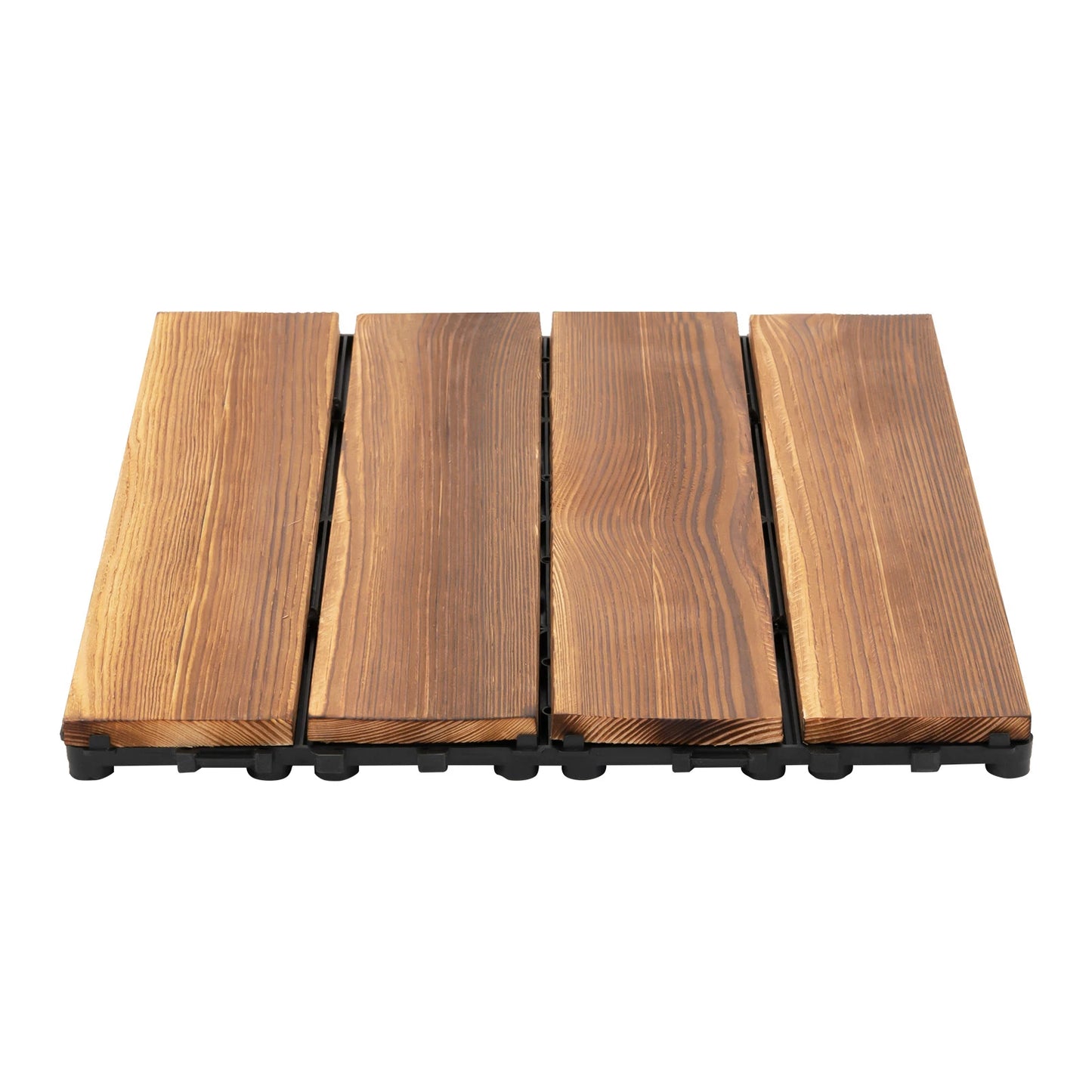 Wood Plastic Composite Interlocking Deck Tiles Waterproof For Outdoor Use