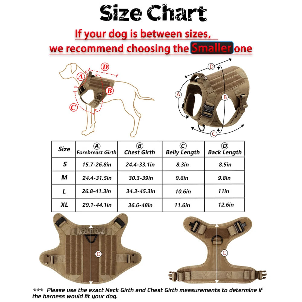 PETRAVEL CN Large Dog Harness And Leash Set Vest Training